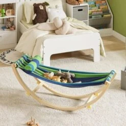 SoBuy Children Kids Rocking Hammock Bench Rocking Chair KMB16-J -Children Furniture Store 10410429 4