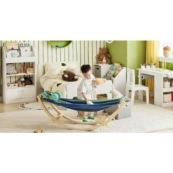 SoBuy Children Kids Rocking Hammock Bench Rocking Chair KMB16-J -Children Furniture Store 10410429 5