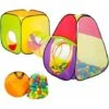 Play Tent With Tunnel + 200 Balls Pop Up Tent - Kids Pop Up Tent, Kids Tent, Pop Up Play Tent -Children Furniture Store 11950632 1