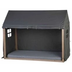 Bed House Cover 210x100x150 Cm Anthracite CHILDHOME
