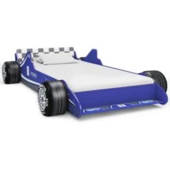 Children's Race Car Bed 90x200 Cm Blue VidaXL