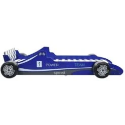 Children's Race Car Bed 90x200 Cm Blue VidaXL 10 Children's Race Car Bed 90x200 Cm Blue VidaXL -Children Furniture Store 13649632 4