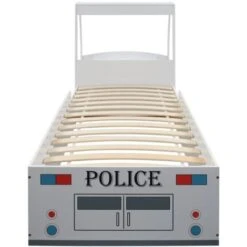 Children's Police Car Bed With Desk 90x200 Cm VidaXL -Children Furniture Store 13725317 4
