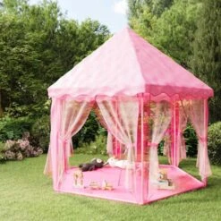Princess Play Tent Pink VidaXL -Children Furniture Store 13725341 2