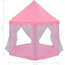 Princess Play Tent Pink VidaXL -Children Furniture Store 13725341 3