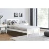 Azure Modern White Solid Pine Single Bed