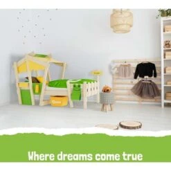 Wickey Kid's Bed, Single Bed Crazy Candy - Canvas Cover Children's Bed 90 X 200 Cm - Green/apple Green 9 Wickey Kid's Bed, Single Bed Crazy Candy - Canvas Cover Children's Bed 90 X 200 Cm - Green/apple Green -Children Furniture Store 14835259 3