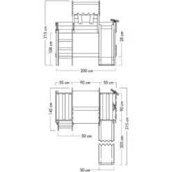 Wickey Kid's Bed, Loft Bed Crazy Circus With Slide Single Bed 90 X 200 Cm, Children's Bed - Blue -Children Furniture Store 14835291 4