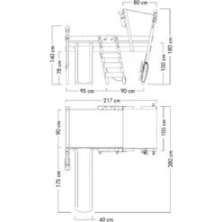 Wickey Kid's Bed, Loft Bed Crazy Smoky With Slide Single Bed 90 X 200 Cm, Children's Bed - Blue -Children Furniture Store 14835313 5
