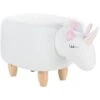 Modern Fabric Stool Nursery Children Room Solid Wood Legs Animal White Unicorn 1 Modern Fabric Stool Nursery Children Room Solid Wood Legs Animal White Unicorn -Children Furniture Store 15057607 1