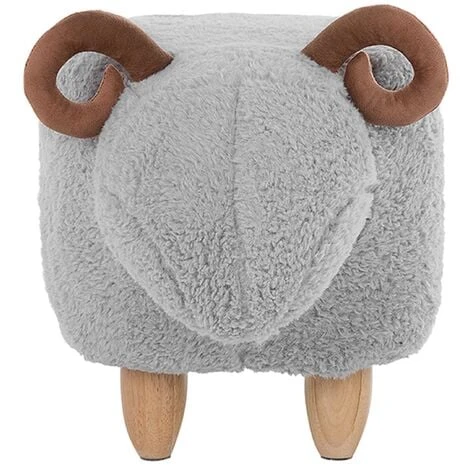 Modern Fabric Stool Footrest Pouffe Nursery Children Room Animal Grey Lamb 7 Modern Fabric Stool Footrest Pouffe Nursery Children Room Animal Grey Lamb - Image 5