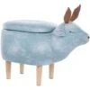 Modern Fabric Stool Pouffe Nursery Solid Wood Legs Animal Light Blue Reindeer 2 Modern Fabric Stool Pouffe Nursery Solid Wood Legs Animal Light Blue Reindeer -Children Furniture Store 15793218 1