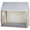 Bed House Cover 150x80x140 Cm White CHILDHOME -Children Furniture Store 15858223 1