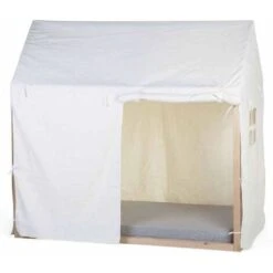 Bed House Cover 150x80x140 Cm White CHILDHOME -Children Furniture Store 15858223 4