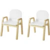 SoBuy Set Of 2 Children Chairs, Wooden Kids Children Chair Stool, Height Adjustable,KMB24-WX2 -Children Furniture Store 15935792 1