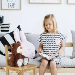 Relaxdays RUSTICO Bamboo Kids Chair, For Boy And Girls, Children's Seat, HxWxD: Ca 50 X 28.5 X 28 Cm, Brown -Children Furniture Store 16121989 3