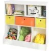 SoBuy Children's Storage Bookcase And Shelving Units Toy Organizer With Fabric Drawers,KMB26-W 2 SoBuy Children's Storage Bookcase And Shelving Units Toy Organizer With Fabric Drawers,KMB26-W -Children Furniture Store 17176892 1