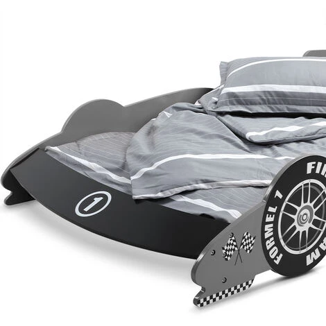 Child Car Bed Frame For Children Kids Single Junior Beds Silver 3x7.5ft Bedroom 7 Child Car Bed Frame For Children Kids Single Junior Beds Silver 3x7.5ft Bedroom - Image 5