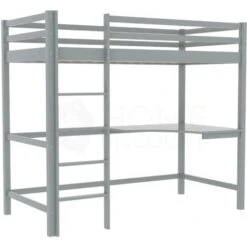 Sydney 3ft Single Solid Pine Wood Bunk Bed With Desk, Grey 11 Sydney 3ft Single Solid Pine Wood Bunk Bed With Desk, Grey -Children Furniture Store 17766999 5