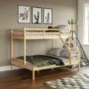 Sydney Triple Sleeper Solid Pine Wood Bunk Bed, Single & Double Bed, Pine 2 Sydney Triple Sleeper Solid Pine Wood Bunk Bed, Single & Double Bed, Pine -Children Furniture Store 17767000 1