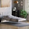 Dorset 3ft Single Metal Bed Frame, Silver, 190 X 90 Cm 2 Dorset 3ft Single Metal Bed Frame, Silver, 190 X 90 Cm -Children Furniture Store 17767016 1
