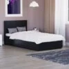 Lisbon 3ft Single Faux Leather Ottoman Bed Frame, Black, 190 X 90 Cm -Children Furniture Store 17767024 1