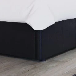 Lisbon 3ft Single Faux Leather Ottoman Bed Frame, Black, 190 X 90 Cm -Children Furniture Store 17767024 4