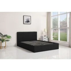 KOSY KOALA Ottoman Leather Side Lift Storage Bed (3ft Single, Black) -Children Furniture Store 18658491 3