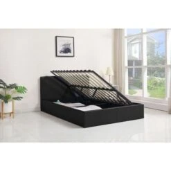 KOSY KOALA Ottoman Leather Side Lift Storage Bed (3ft Single, Black) -Children Furniture Store 18658491 4