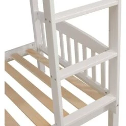KOSY KOALA HEAVY DUTY WHITE WOOD BUNK BED WITH 2 MATTRESSES 3FT SINGLE BUNKBED SPLIT INTO 2 SINGLE FOR KIDS CHILDREN ADULTS -Children Furniture Store 18658497 4