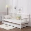 Sofa Daybed WHITE 3FT SINGLE DAYBED WITH UNDER BED GUEST TRUNDLE Bedroom Bed Sofabed WITH 2 MATTRESSES -Shaker+2MATT -Children Furniture Store 18677932 1