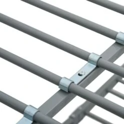 Bunk Bed Frame Grey Metal 140x200 Cm/90x200 Cm VidaXL 11 Bunk Bed Frame Grey Metal 140x200 Cm/90x200 Cm VidaXL -Children Furniture Store 18752813 5