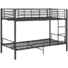 Bunk Bed Black Metal 90x200 Cm VidaXL 2 Bunk Bed Black Metal 90x200 Cm VidaXL -Children Furniture Store 18890130 1