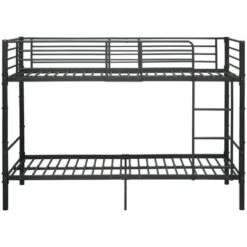 Bunk Bed Black Metal 90x200 Cm VidaXL -Children Furniture Store 18890130 4