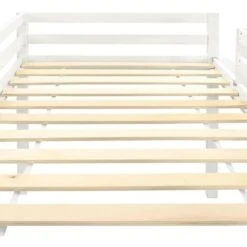 Hommoo Children's Loft Bed Frame With Slide & Ladder Pinewood 97x208 Cm VD23799 -Children Furniture Store 20514657 4