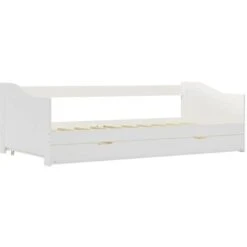 Hommoo Pull-out Sofa Bed Frame White Pinewood 90x200 Cm VD24039 9 Hommoo Pull-out Sofa Bed Frame White Pinewood 90x200 Cm VD24039 -Children Furniture Store 20515707 3