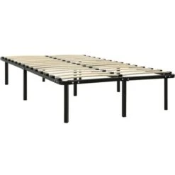 Bed Frame Black Metal 120x200 Cm VidaXL