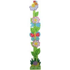 Fantasy Fields Kids Pink Wooden Growth Height Chart Girls Wall Hanging TD-0072A