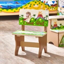 Fantasy Fields Childrens Dinosaur Kingdom Kids Wooden Time Out Chair TD-0078A -Children Furniture Store 23543803 3
