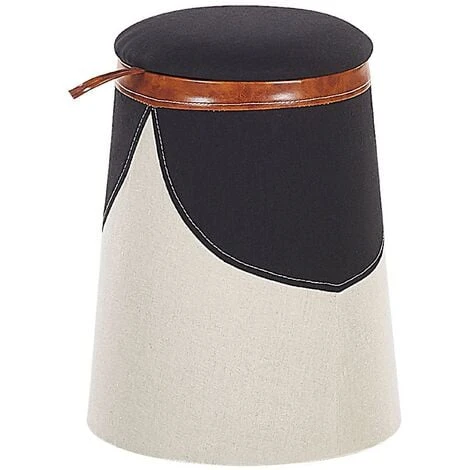 Kids Pouffe Footstool Faux Linen Upholstered With Storage Beige Apache 3 Kids Pouffe Footstool Faux Linen Upholstered With Storage Beige Apache