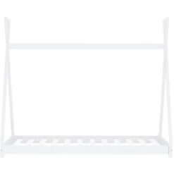 Kids Bed Frame White Solid Pine Wood 70x140 Cm VidaXL 10 Kids Bed Frame White Solid Pine Wood 70x140 Cm VidaXL -Children Furniture Store 24730505 4