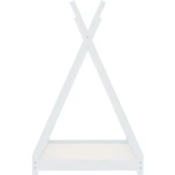 Hommoo Kids Bed Frame White Solid Pine Wood 70x140 Cm VD24212 -Children Furniture Store 24962017 4
