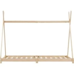 Topdeal Kids Bed Frame Solid Pine Wood 80x160 Cm VDTD24210 -Children Furniture Store 25686082 3