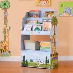 Fantasy Fields Sunny Safari Kids 3-Tier Wooden Bookcase & Storage Multi TD-13394SS -Children Furniture Store 26974474 3