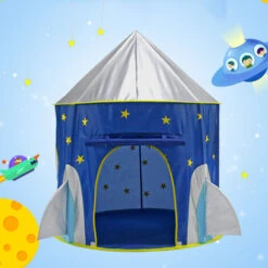 Livingandhome Children Kids Play Tent Rocket Shape Playhouse 8 Livingandhome Children Kids Play Tent Rocket Shape Playhouse -Children Furniture Store 28269478 2