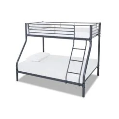 Palmdale Metal Triple Sleeper Bunk Bed, Single / Double (Frame Only) - Silver 8 Palmdale Metal Triple Sleeper Bunk Bed, Single / Double (Frame Only) - Silver -Children Furniture Store 29016696 3