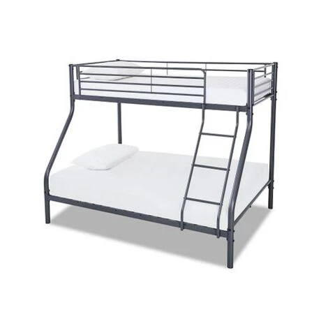Palmdale Metal Triple Sleeper Bunk Bed, Single / Double (Frame Only) - Silver 5 Palmdale Metal Triple Sleeper Bunk Bed, Single / Double (Frame Only) - Silver - Image 3