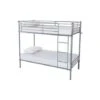 Torquay 3FT Single Metal Bunk Bed Frame In Silver (Frame Only) -Children Furniture Store 29016703 1