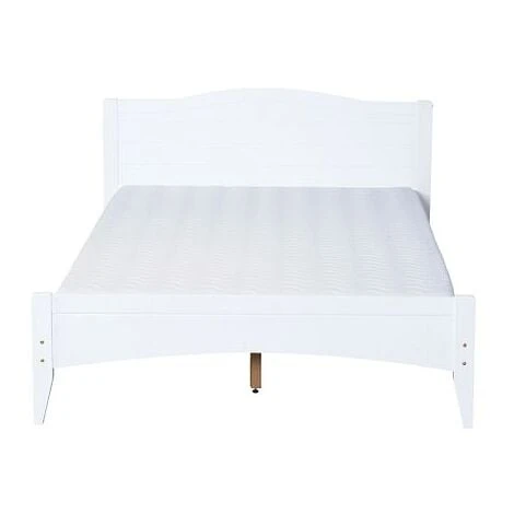 Lauren White Wooden Slatted Bed Frame (Frame Only) - 4FT Small Double 4 Lauren White Wooden Slatted Bed Frame (Frame Only) - 4FT Small Double - Image 2