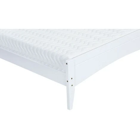 Lauren White Wooden Slatted Bed Frame (Frame Only) - 4FT Small Double 6 Lauren White Wooden Slatted Bed Frame (Frame Only) - 4FT Small Double - Image 4